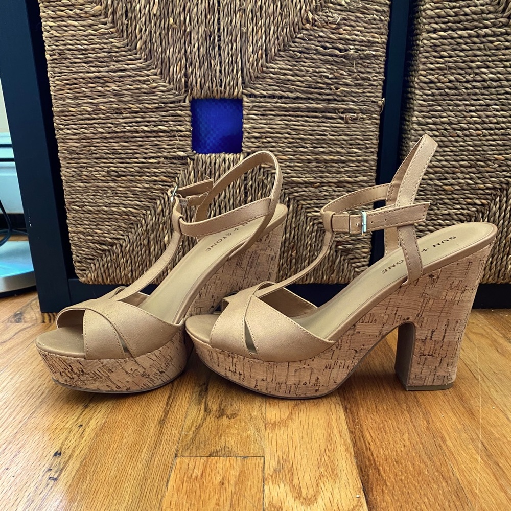 High heel wedge Sun and Stone